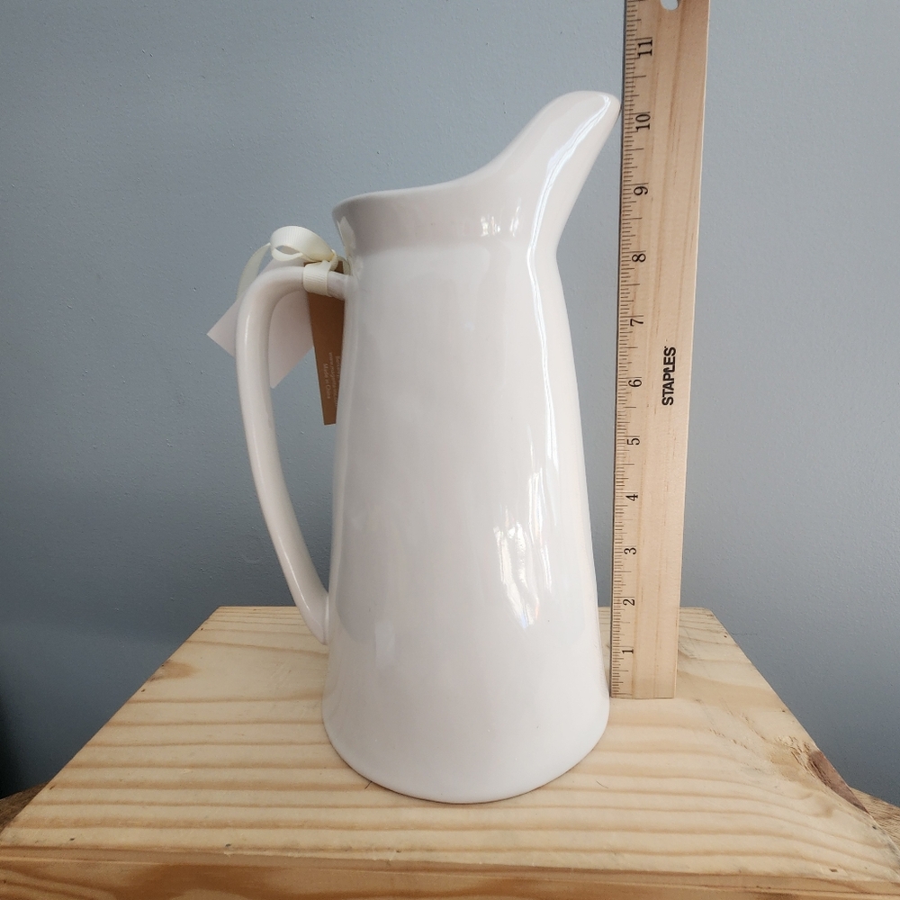 Rae Dunn Cream Colored "Drink" Pitcher with Handle - Picture 13 of 15